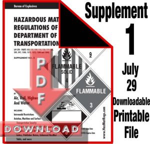 Supplement # 1 Downloadable Printable File